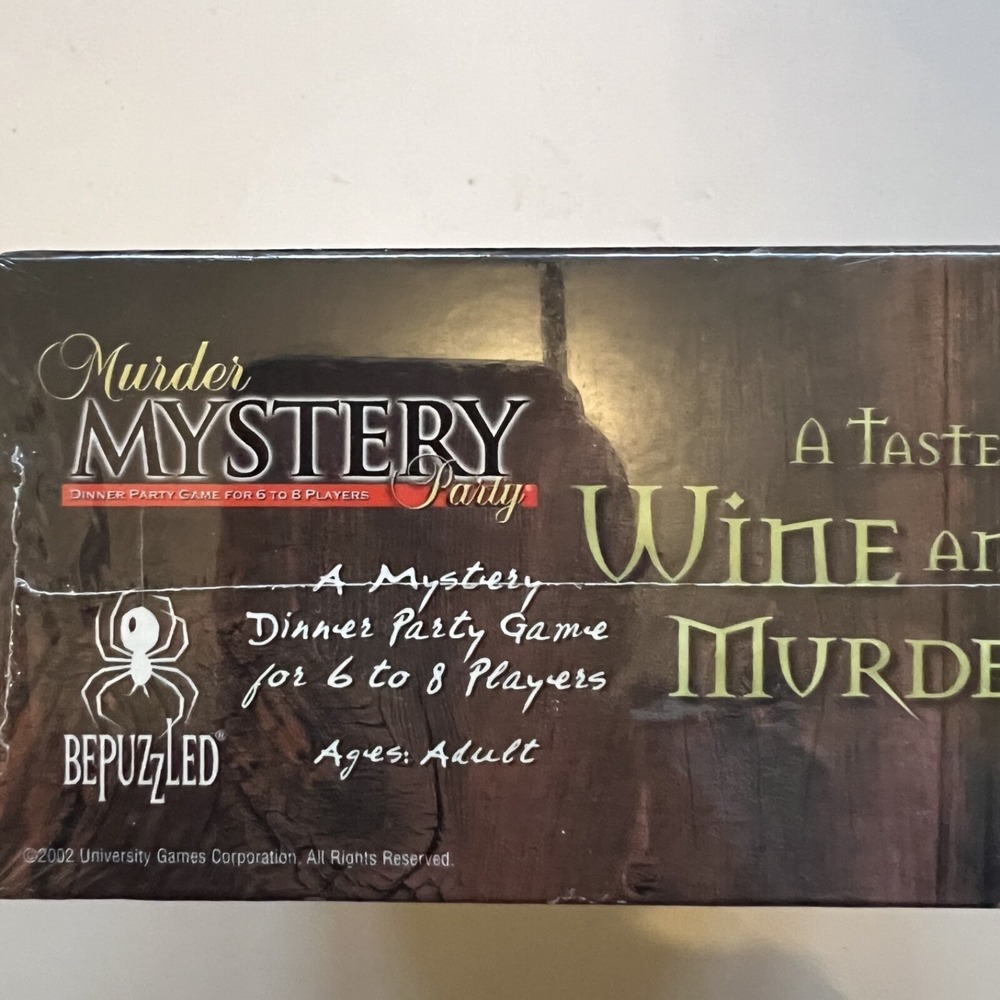 New & Sealed Murder Mystery Party Game: A Taste for Wine and Murder - Picture 4 of 5